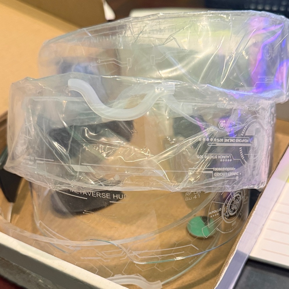 4 pairs of LED light up glasses